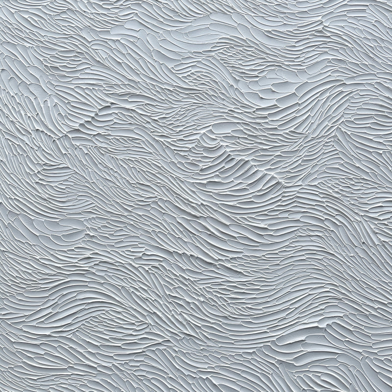 Ninos Studio, White Textured Abstract Art, Current Series Painting. 