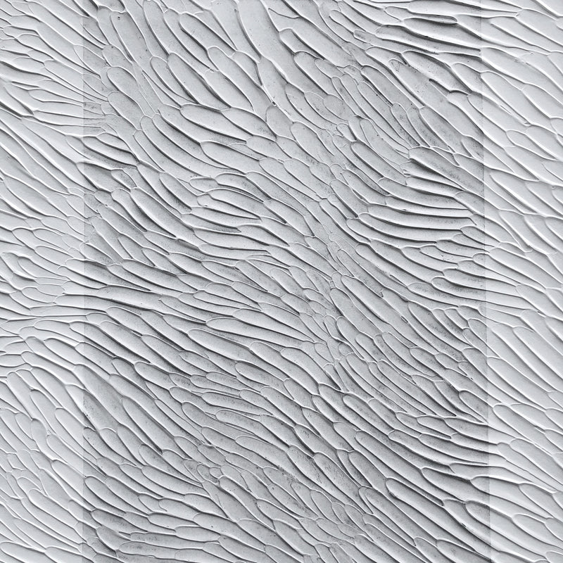 Textured Minimal Monochromatic Abstract Art on Paper by Ninos Studio