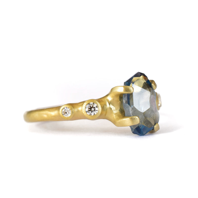 Montana Sapphire Rough Luxe Ring