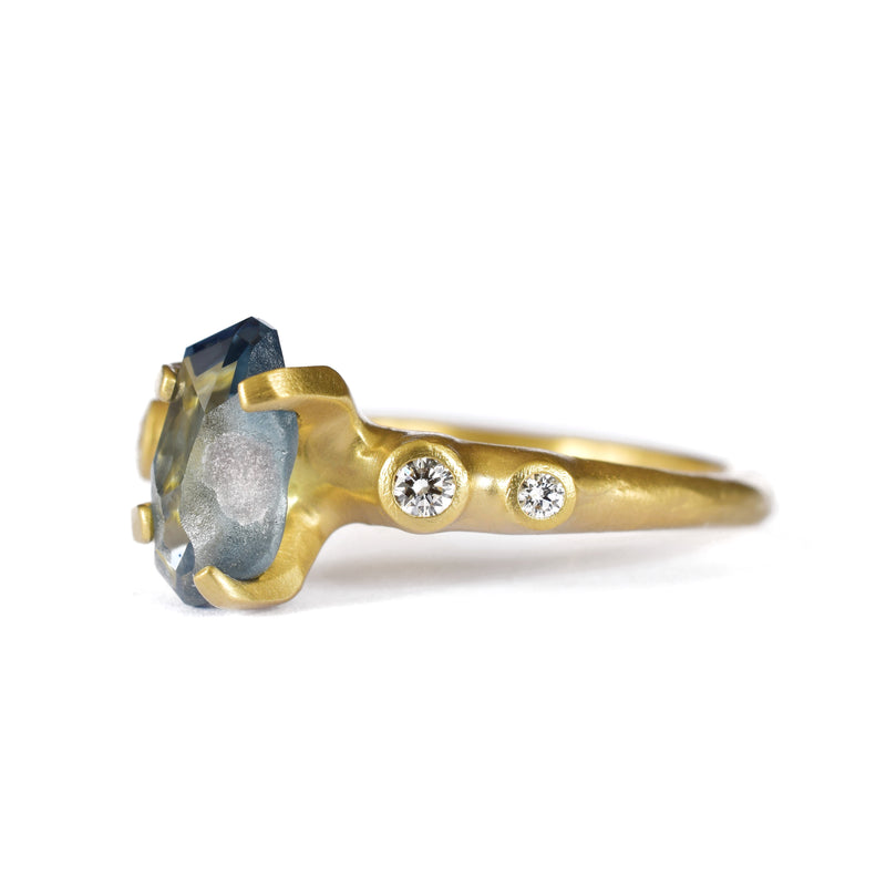 Montana Sapphire Rough Luxe Ring