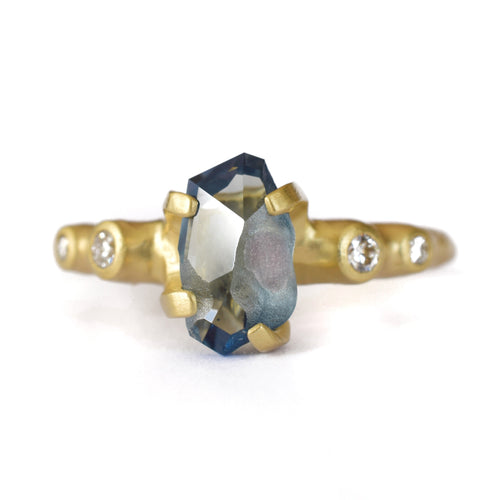 Montana Sapphire Rough Luxe Ring