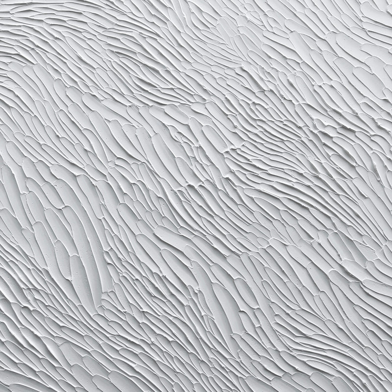 White Textural Painting by Ninos Studio