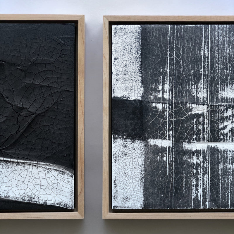 Monochromatic Abstract Textured Painting by Ninos Studio