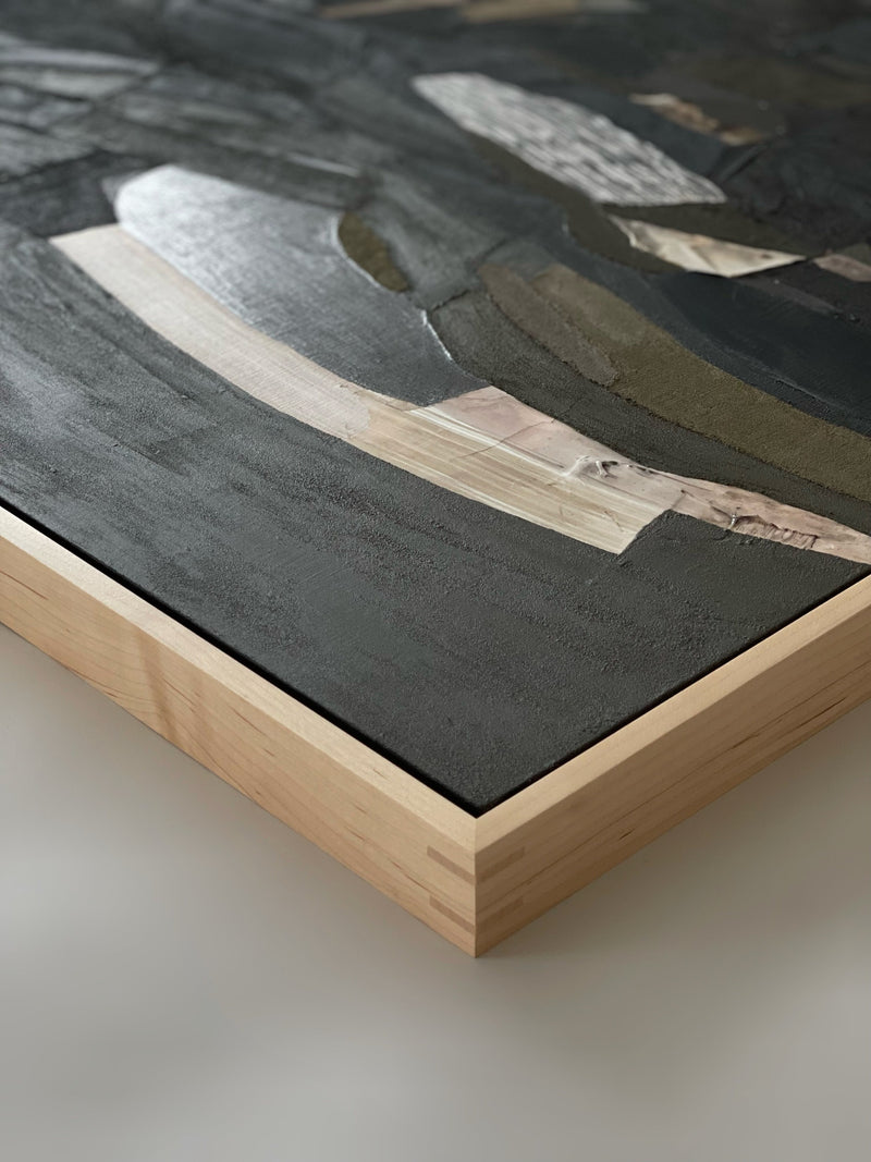 Aerial 33, Textured Mixed Media Large Scale Painting - Copyright 2022 Ninos Studio