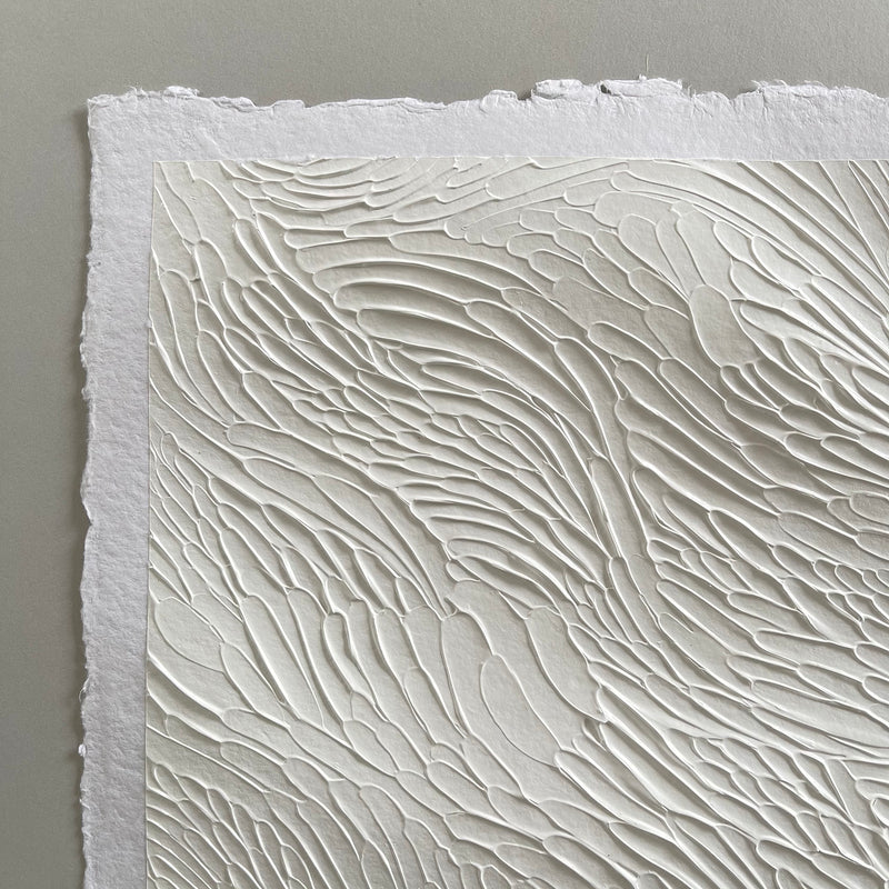 Ninos Studio - Current Series Textural Study on Handmade Paper