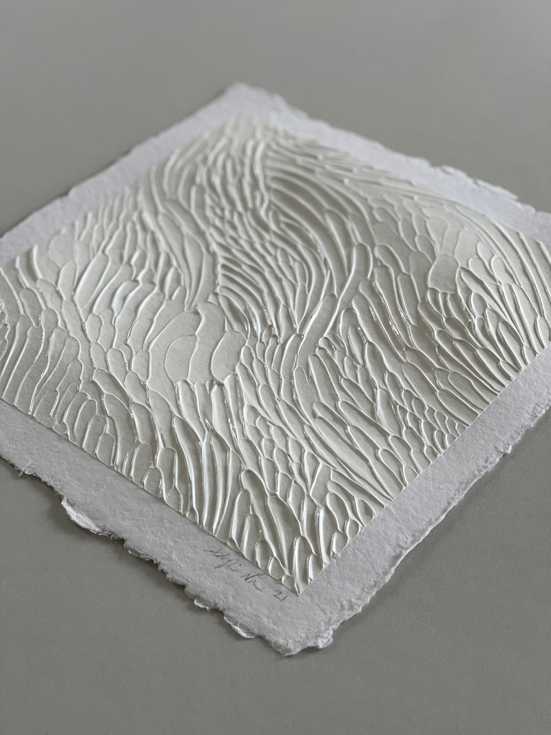 Ninos Studio - Current Series Textural Study on Handmade Paper