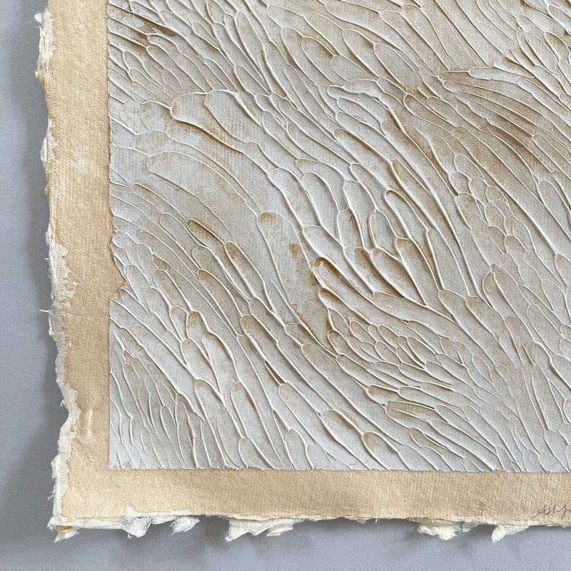 Ninos Studio - Current Series Textural Study on Handmade Paper