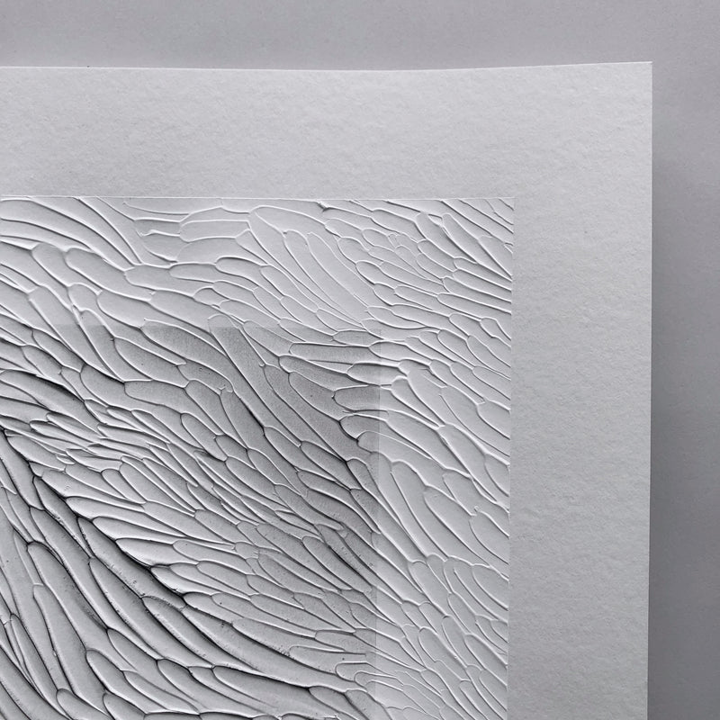 Textured Abstract Art Study on Paper by Ninos Studio.