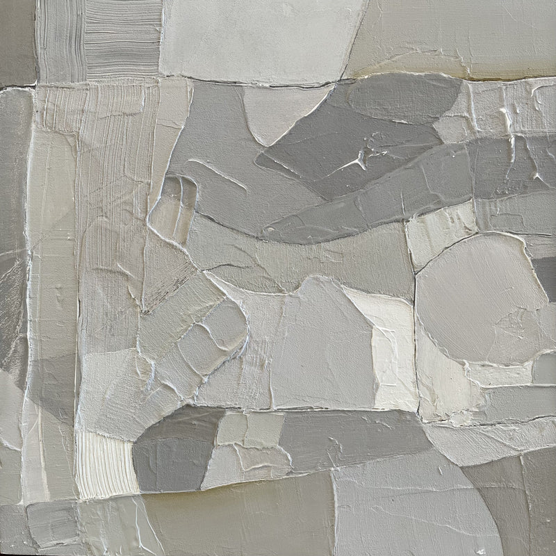 Ninos Studio - Aerial 27, Textural Mixed Media Painting.