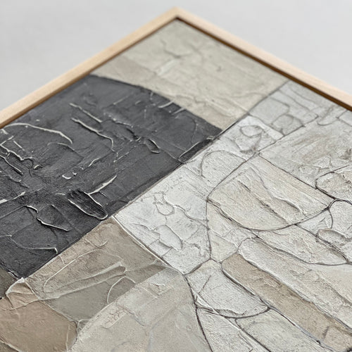 Ninos Studio - Aerial 28, Textural Mixed Media Painting.