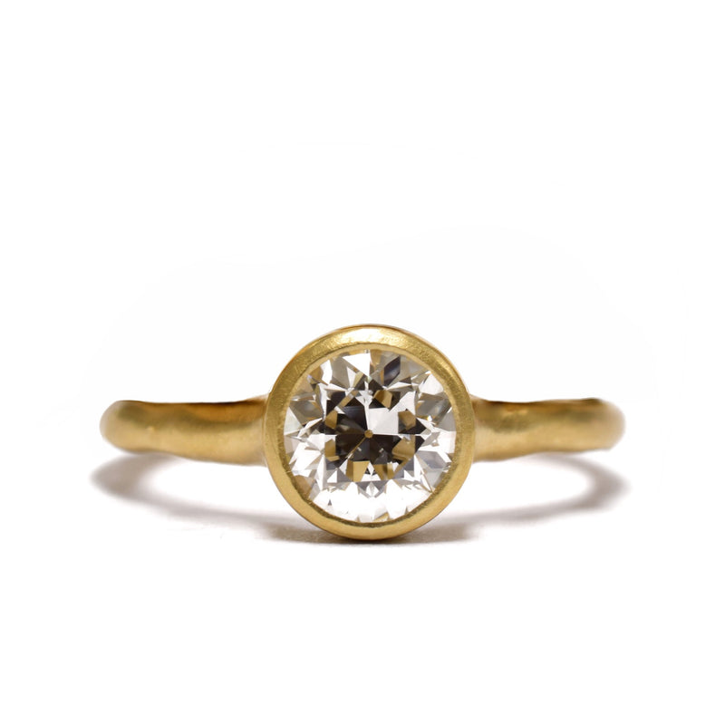 Ninos Studio Bespoke Engagement Rings - Organic Band Solitaire