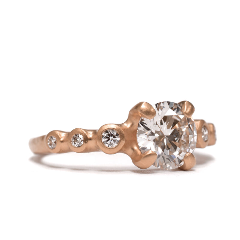 Prong Set with Symmetrical Diamonds