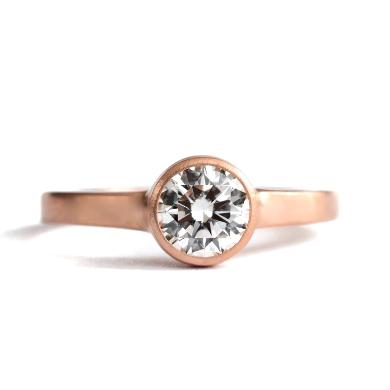 Ninos Studio Bespoke Engagement Rings - Square Band Solitaire