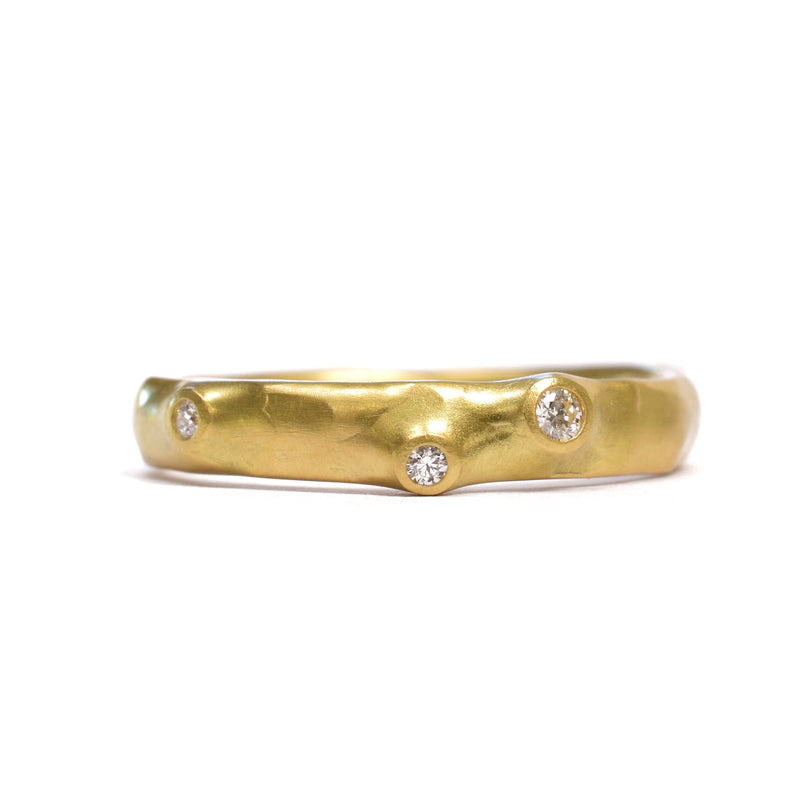 Organic Ring Bands by Johnny Ninos. Available at Ninos Studio.