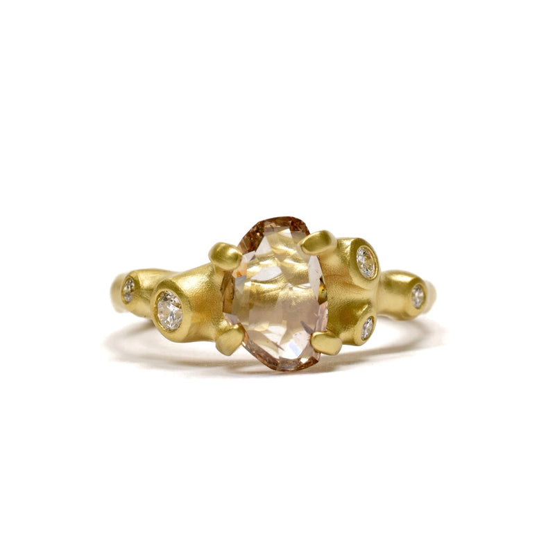 Champagne Diamond Ring by Johnny Ninos. Ninos Studio. 